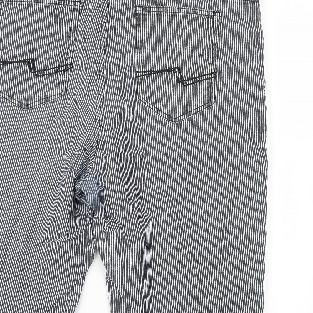 George Mens Blue Striped  Cargo Shorts Size 40