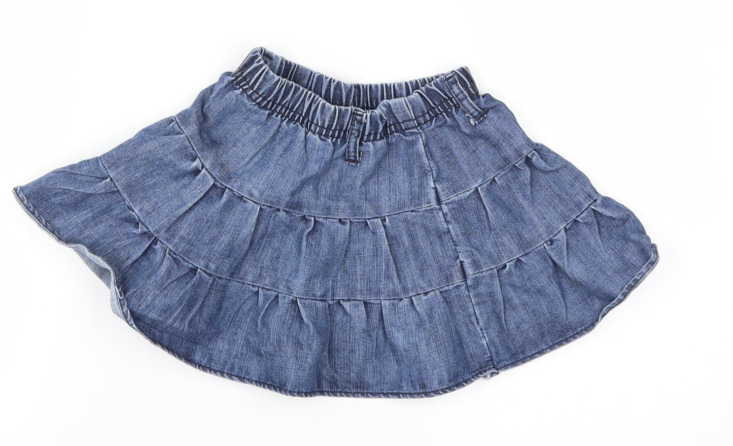 Preworn Girls Blue   Flare Skirt Size 24 Months