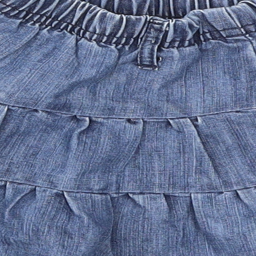 Preworn Girls Blue   Flare Skirt Size 24 Months