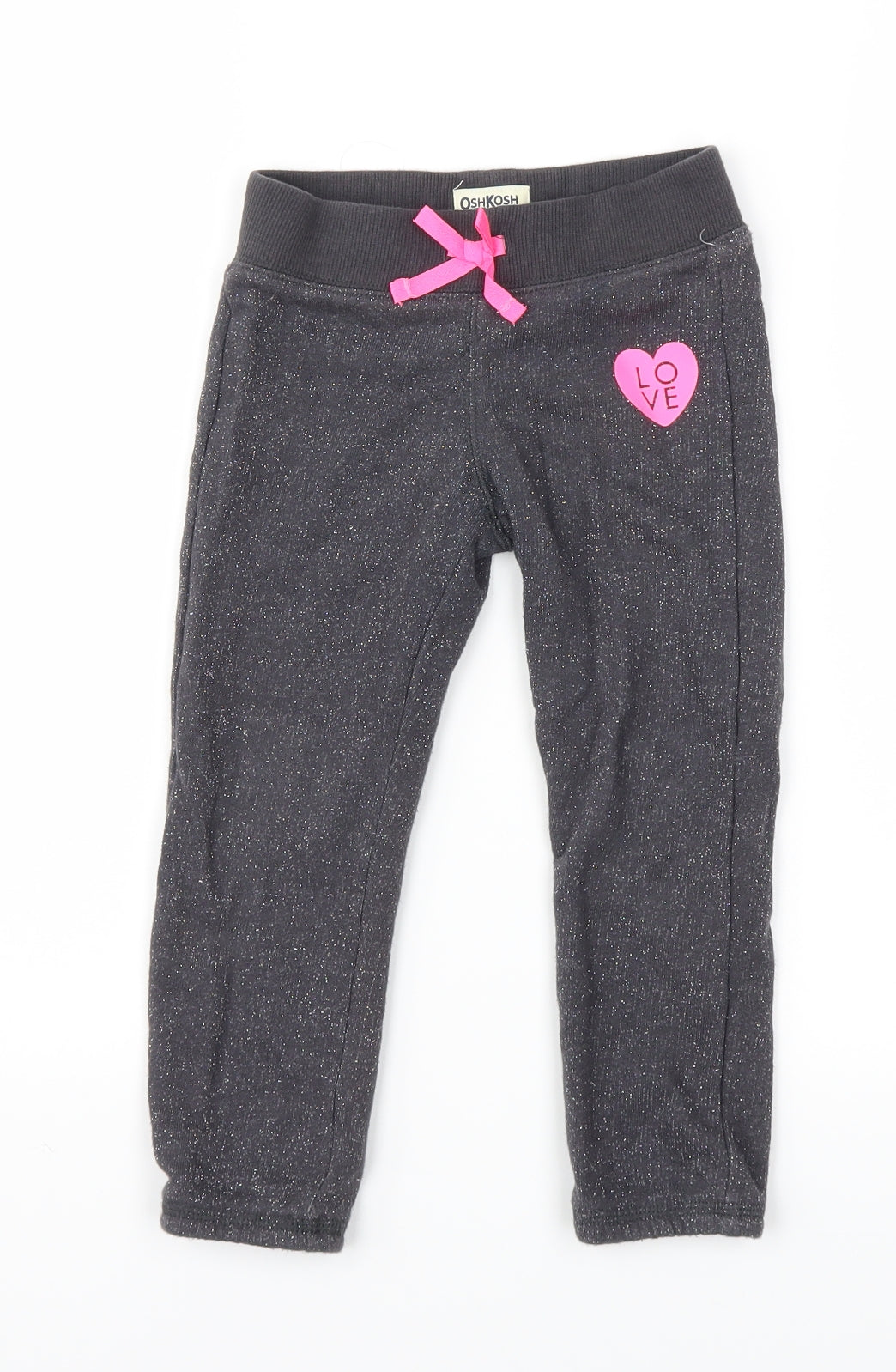 Oshkosh Girls Grey   Jogger Trousers Size 3 Years