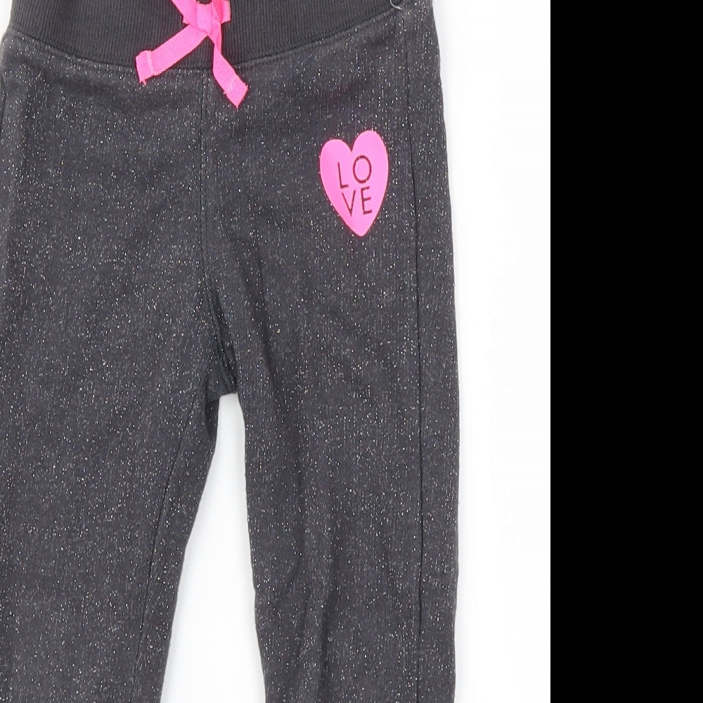 Oshkosh Girls Grey   Jogger Trousers Size 3 Years