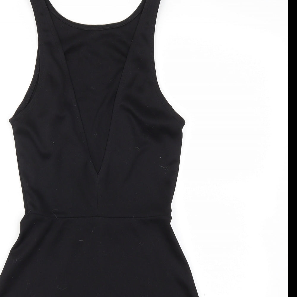 H&M Womens Black   Fit & Flare  Size 4
