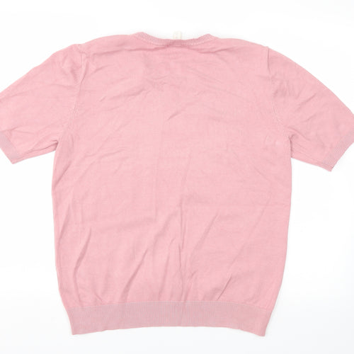 H&M Womens Pink   Basic T-Shirt Size M