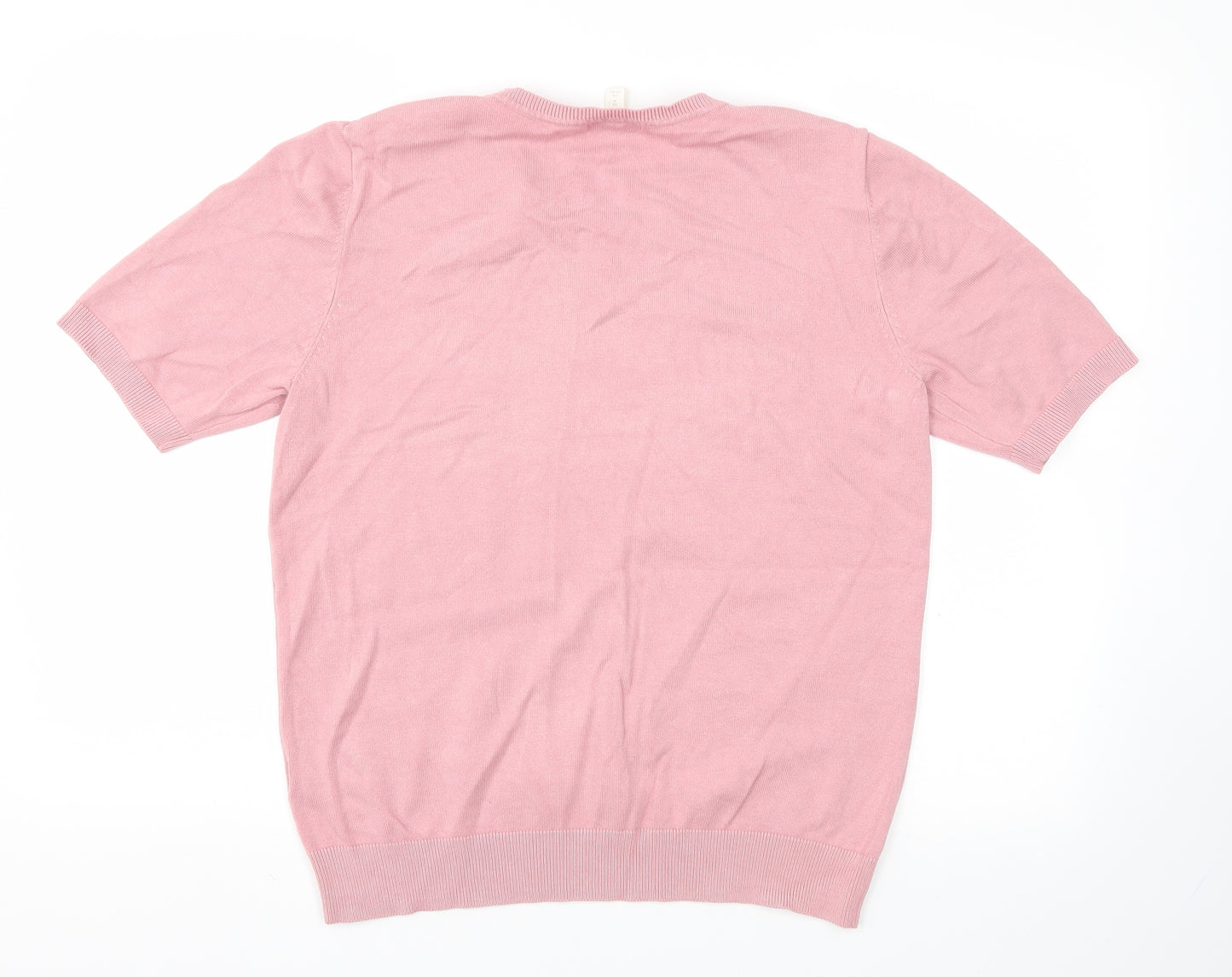 H&M Womens Pink   Basic T-Shirt Size M