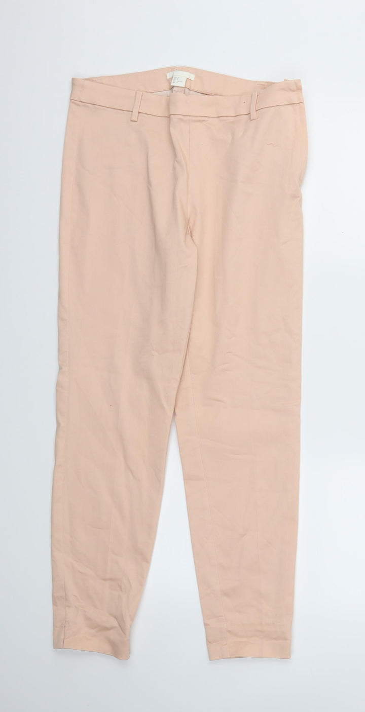 H&M Womens Pink   Trousers  Size 10 L29 in