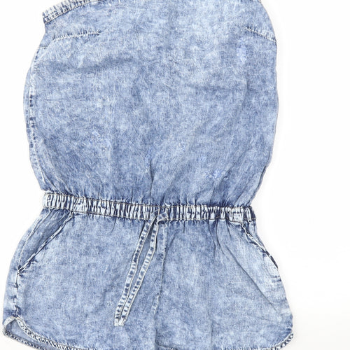 Denim & Co. Womens Blue   Playsuit One-Piece Size 10