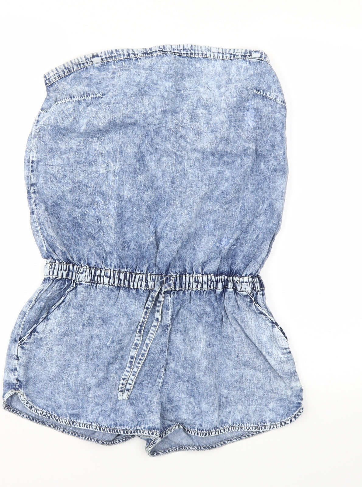 Denim & Co. Womens Blue   Playsuit One-Piece Size 10