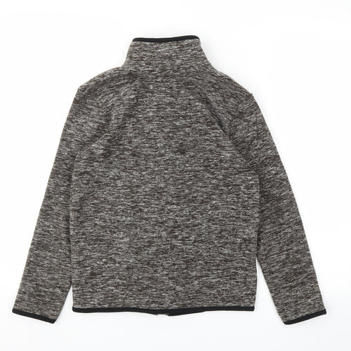George Boys Grey Houndstooth  Full Zip Hoodie Size 9-10 Years