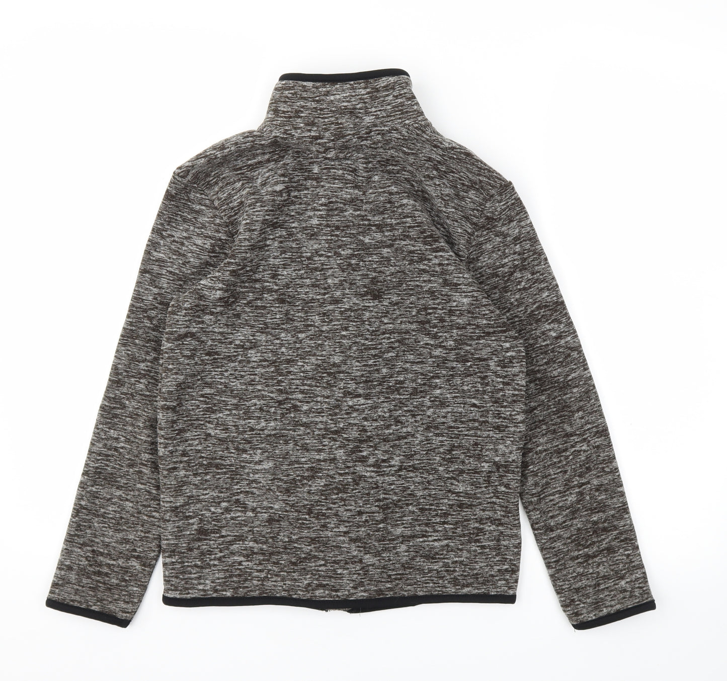 George Boys Grey Houndstooth  Full Zip Hoodie Size 9-10 Years