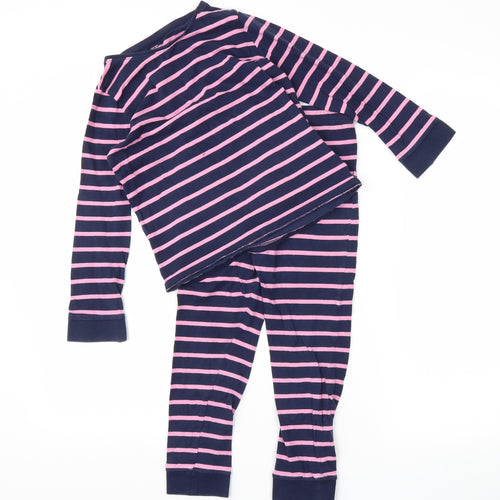 F&F Girls Blue Striped  Basic T-Shirt Size 7-8 Years