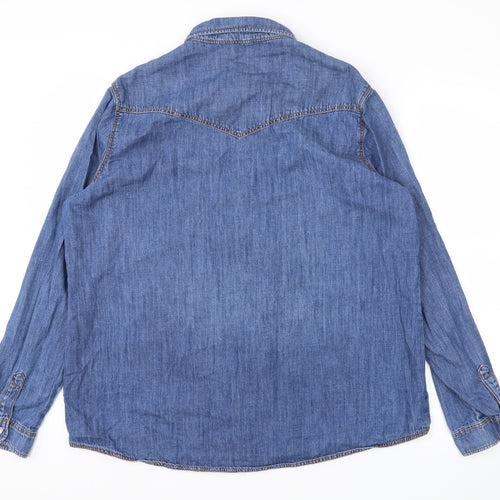 DENIM  Womens Blue   Basic T-Shirt Size 16