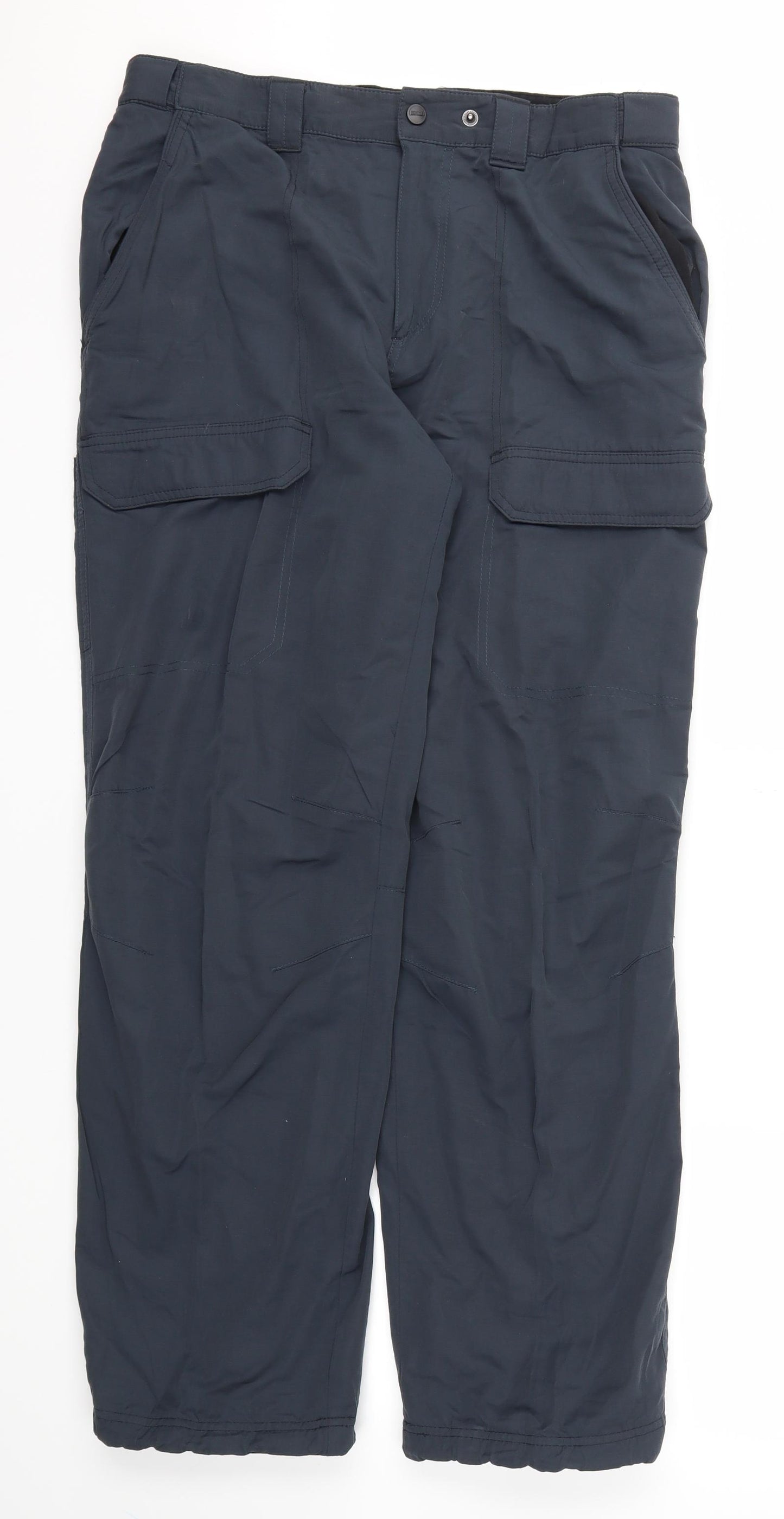 Blue Harbour Mens Blue Houndstooth  Jogger Trousers Size 34 L31 in