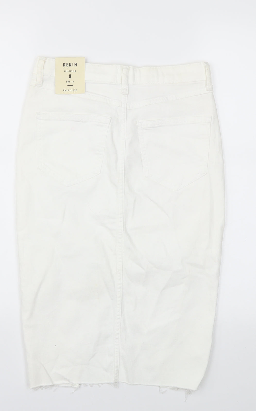 River Island Womens White   A-Line Skirt Size 8