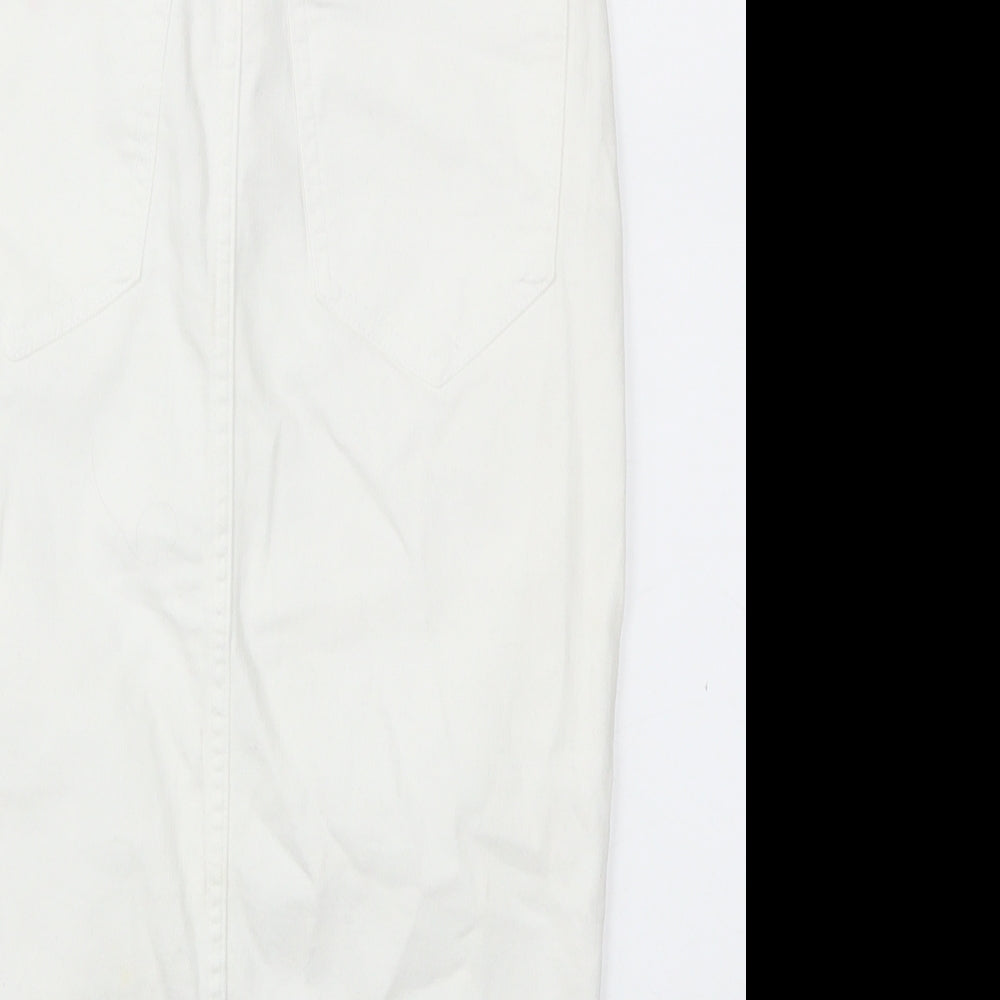 River Island Womens White   A-Line Skirt Size 8