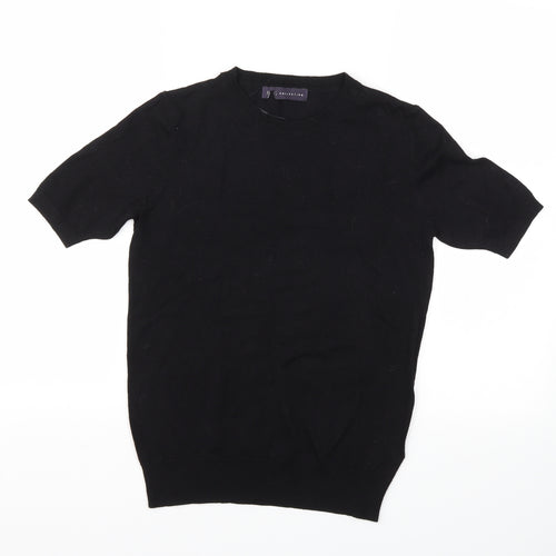 M&S Womens Black   Basic T-Shirt Size 6