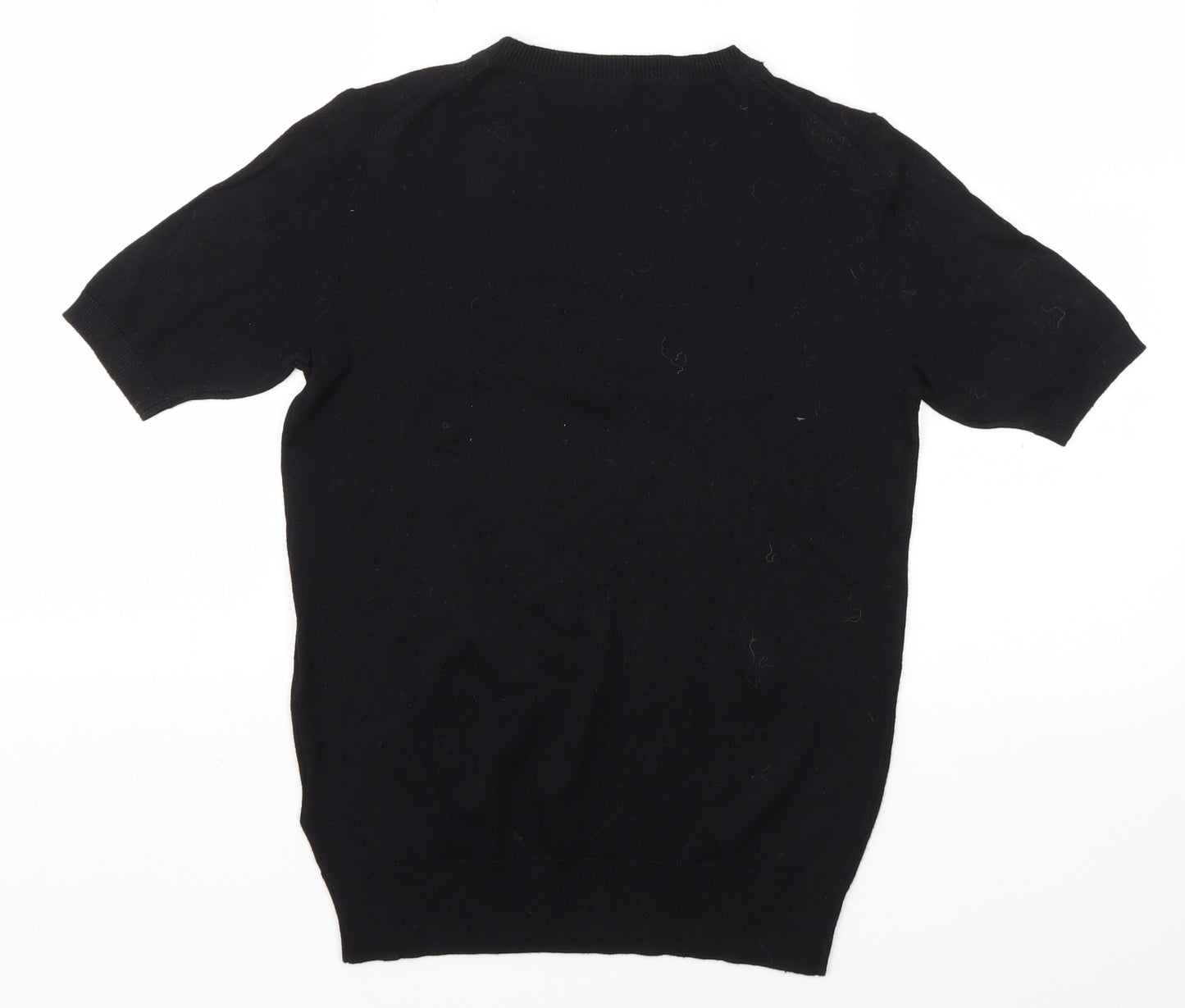 M&S Womens Black   Basic T-Shirt Size 6