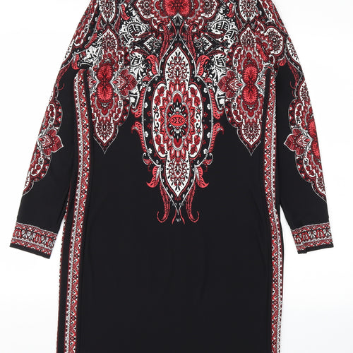 Wallis Womens Black Argyle/Diamond  A-Line  Size S