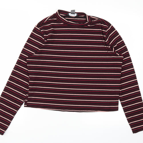 Primark Womens Red Striped  Basic T-Shirt Size XL