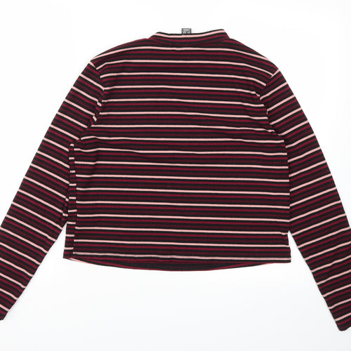 Primark Womens Red Striped  Basic T-Shirt Size XL