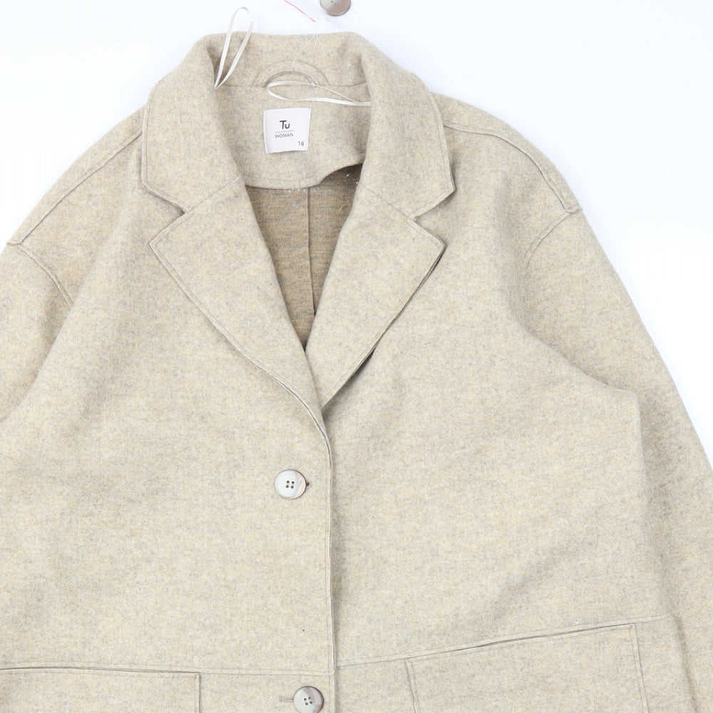 TU Womens Ivory   Jacket Coat Size 18