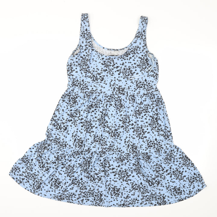 F&F Womens Blue Floral Fit & Flare Size 8