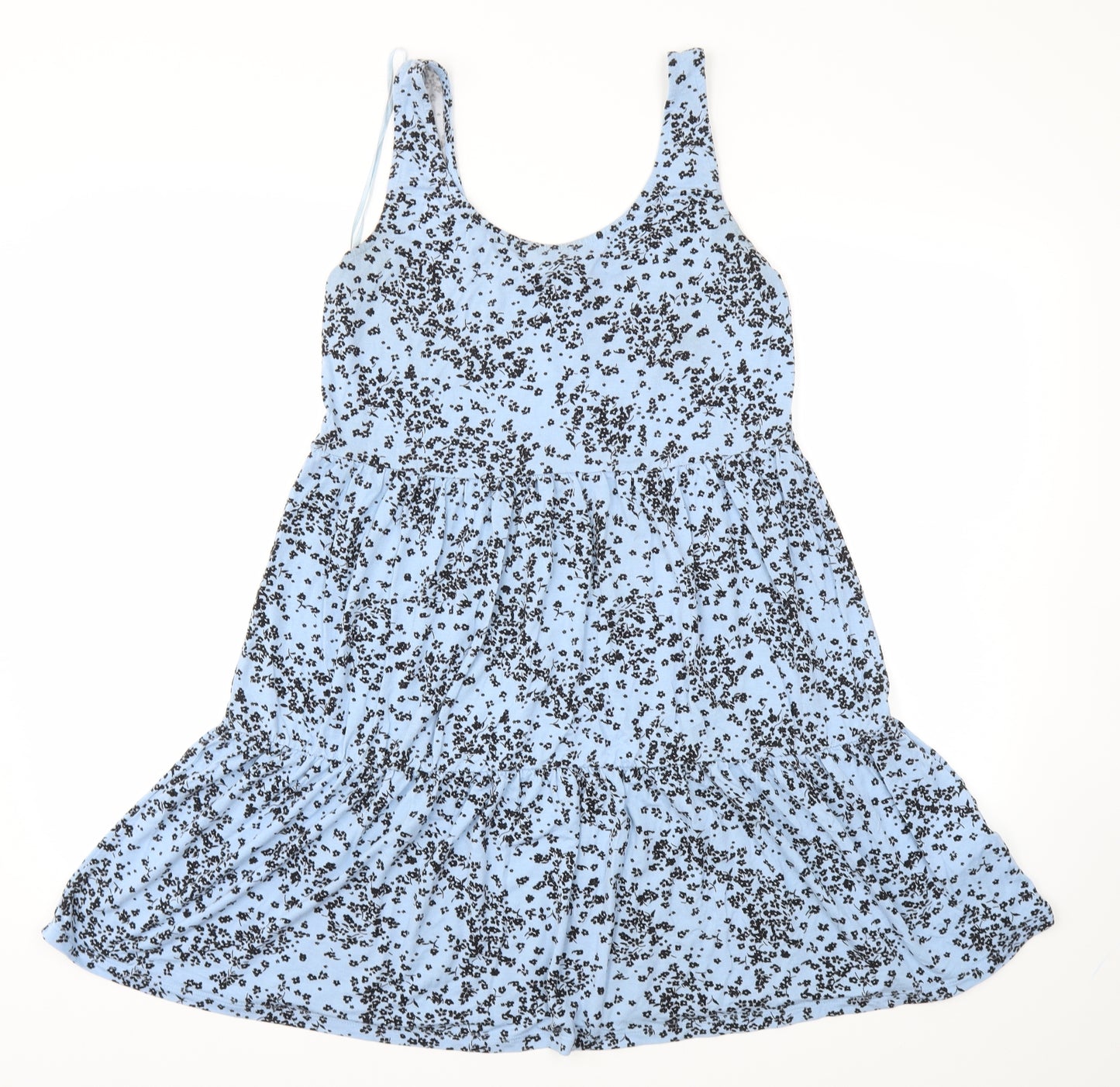 F&F Womens Blue Floral  Fit & Flare  Size 8