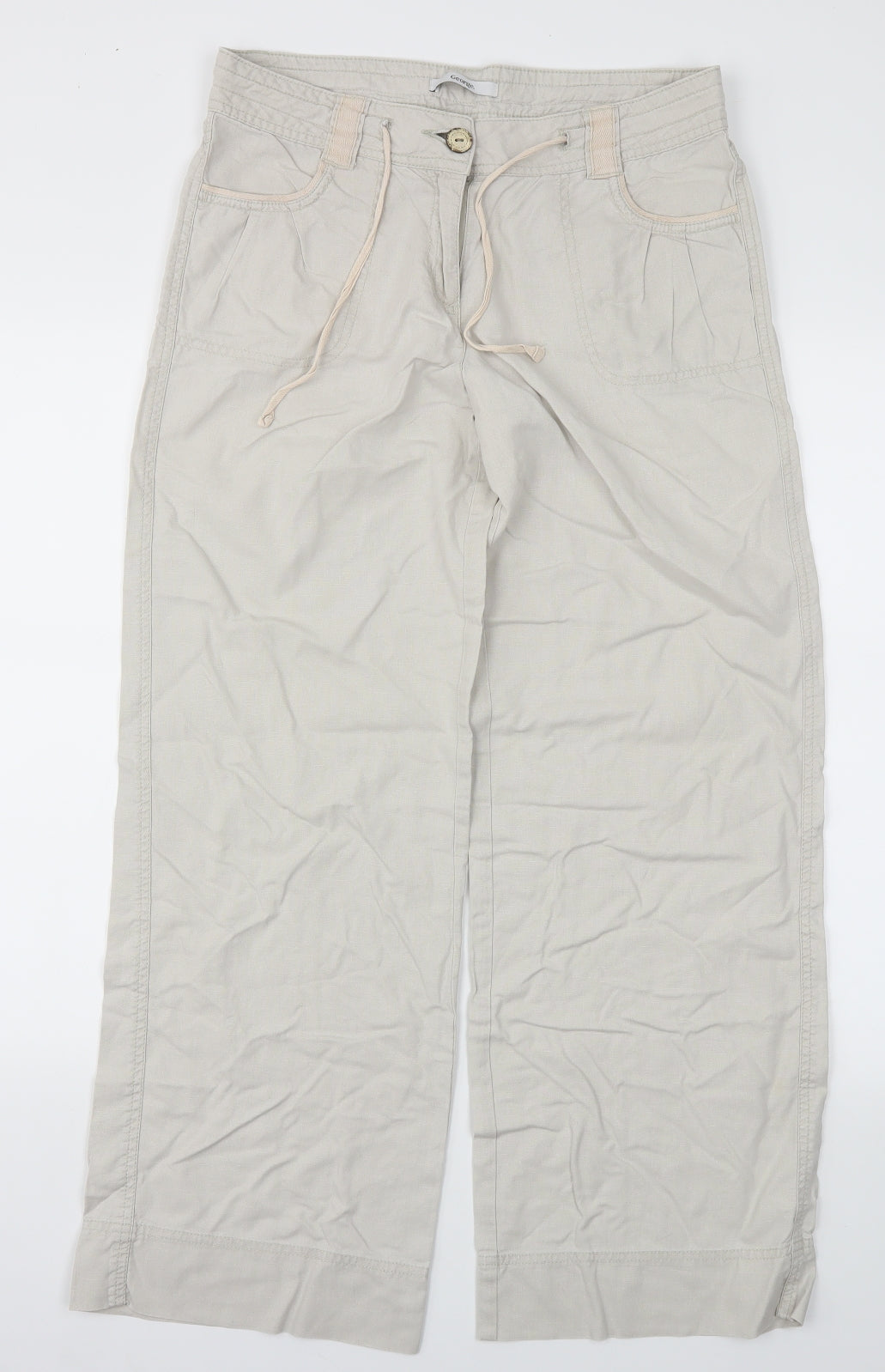 George Womens Grey   Trousers  Size 10 L29 in