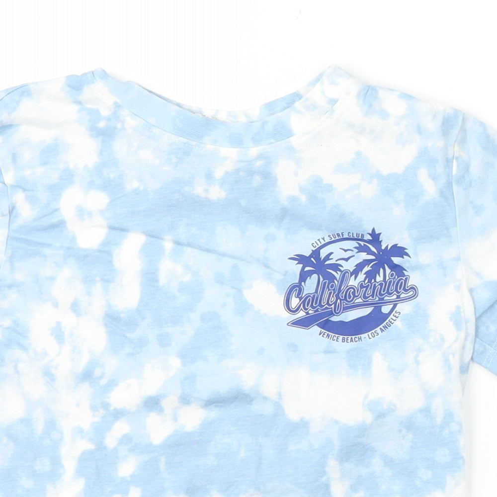 H&M Girls Blue   Basic T-Shirt Size 5-6 Years