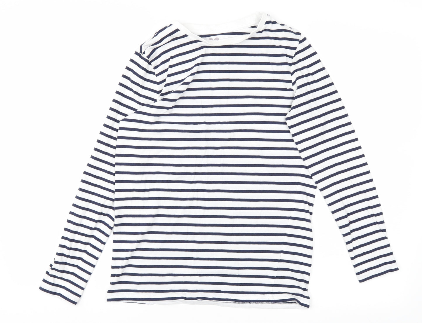 Very Girls Blue Striped  Basic T-Shirt Size 12 Years