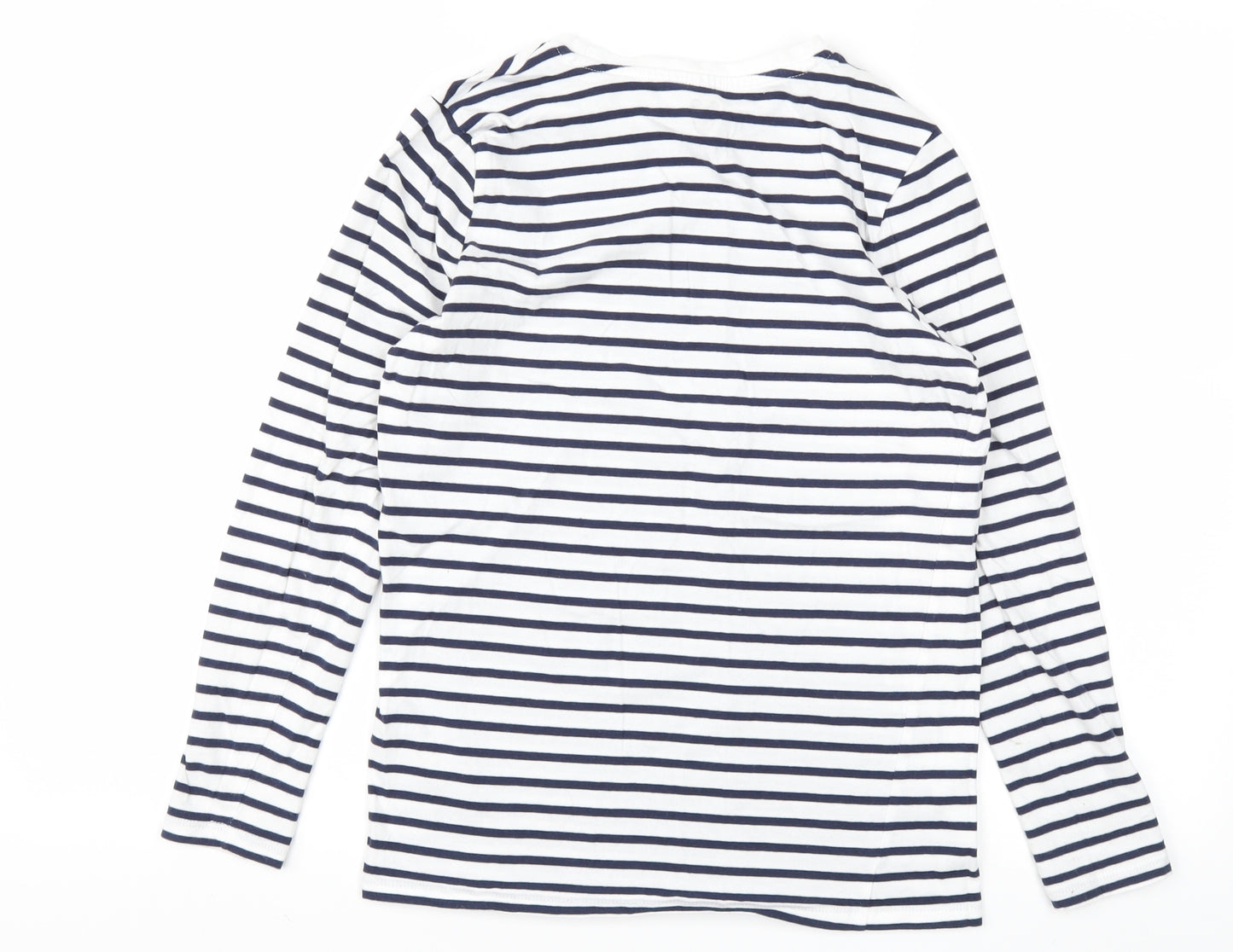 Very Girls Blue Striped  Basic T-Shirt Size 12 Years
