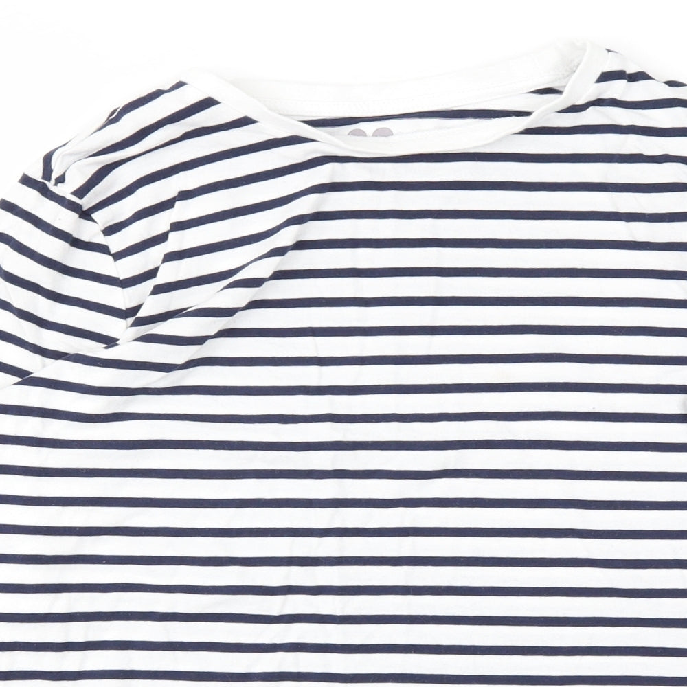 Very Girls Blue Striped  Basic T-Shirt Size 12 Years
