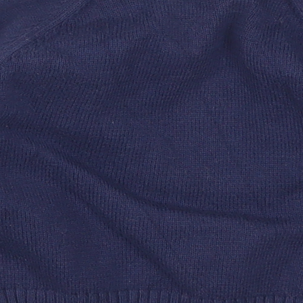 John Lewis Boys Blue   Pullover Jumper Size 6-9 Months  - Car