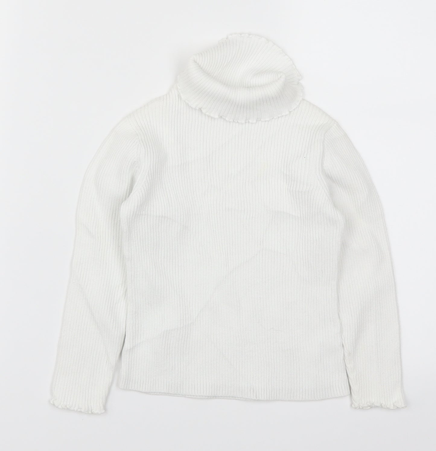 George Girls White   Pullover Jumper Size 5-6 Years
