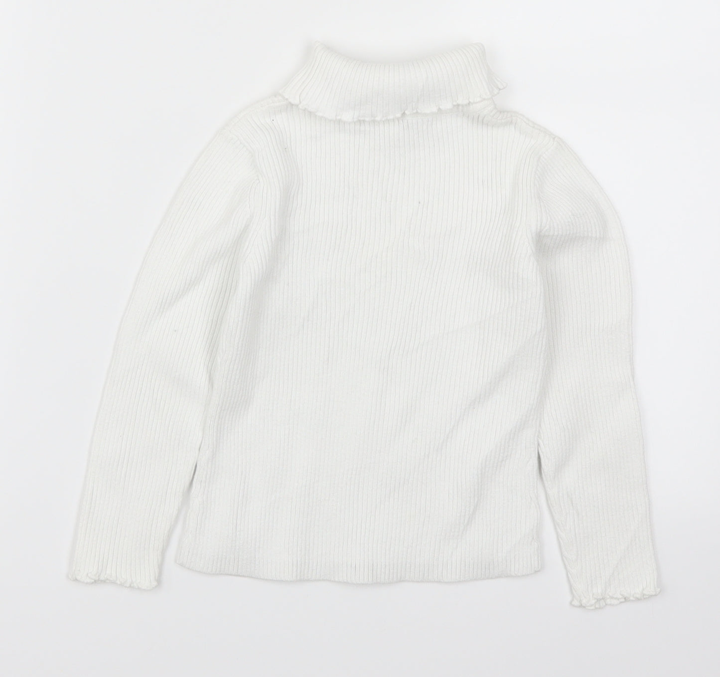 George Girls White   Pullover Jumper Size 5-6 Years