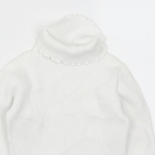 George Girls White   Pullover Jumper Size 5-6 Years