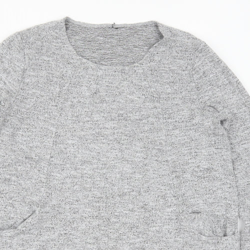 Preworn Womens Grey   Jumper Dress  Size 10