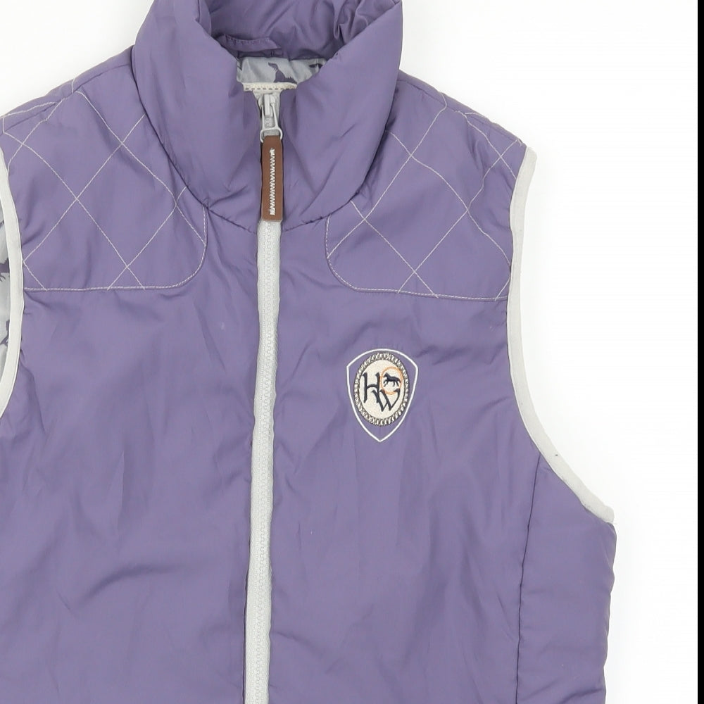 horsewear Womens Purple   Gilet Coat Size 12