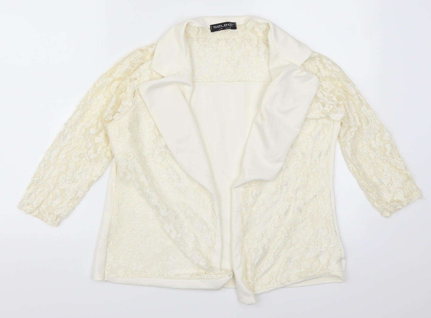 Select Womens Beige  Lace Jacket  Size 16