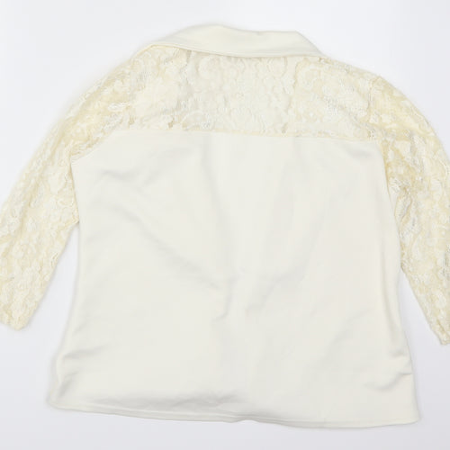 Select Womens Beige  Lace Jacket  Size 16