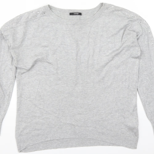 George Womens Grey   Pullover Jumper Size 12