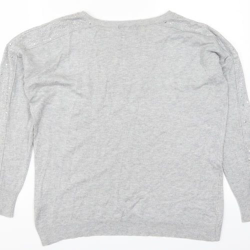 George Womens Grey   Pullover Jumper Size 12