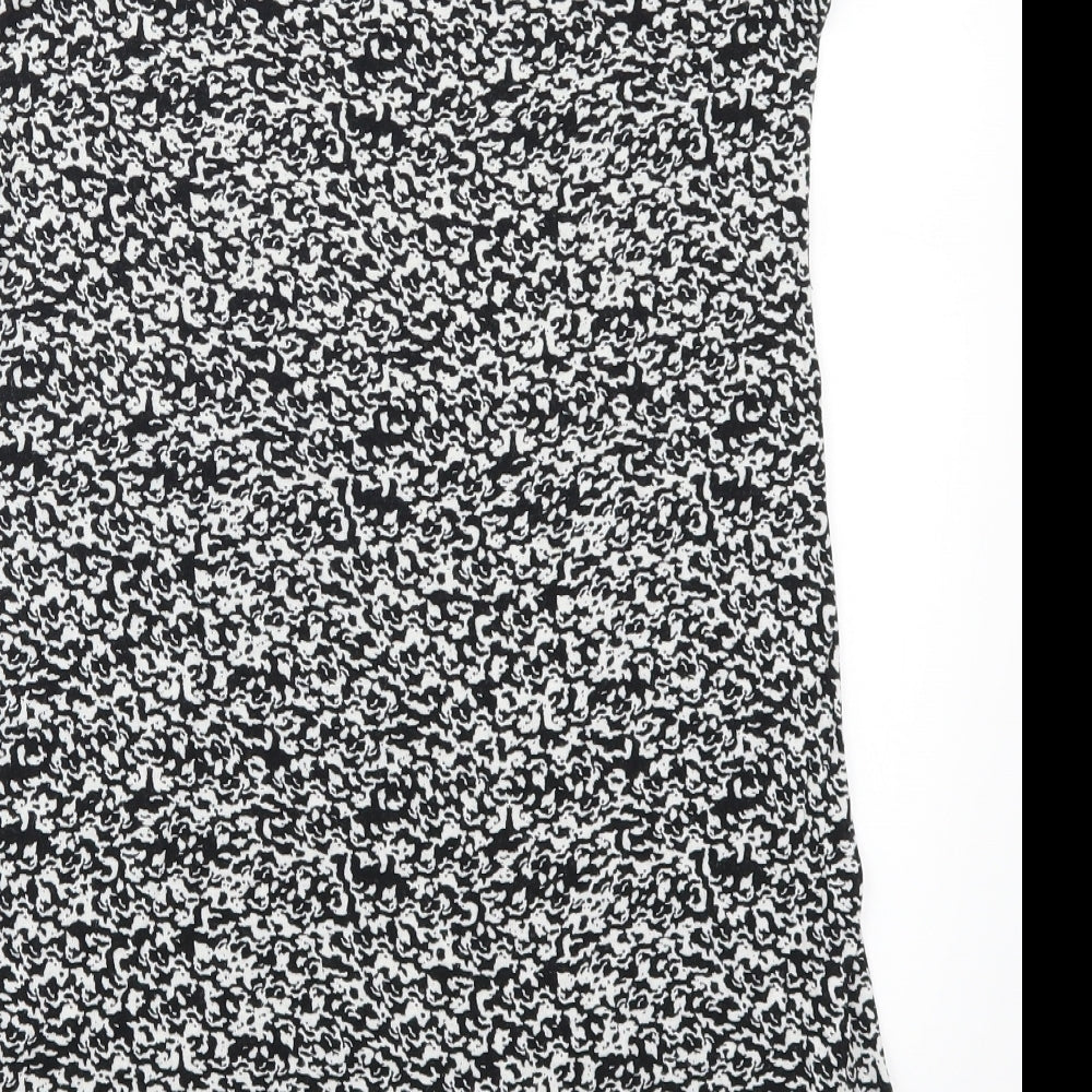 George Womens Grey Geometric  T-Shirt Dress  Size 10