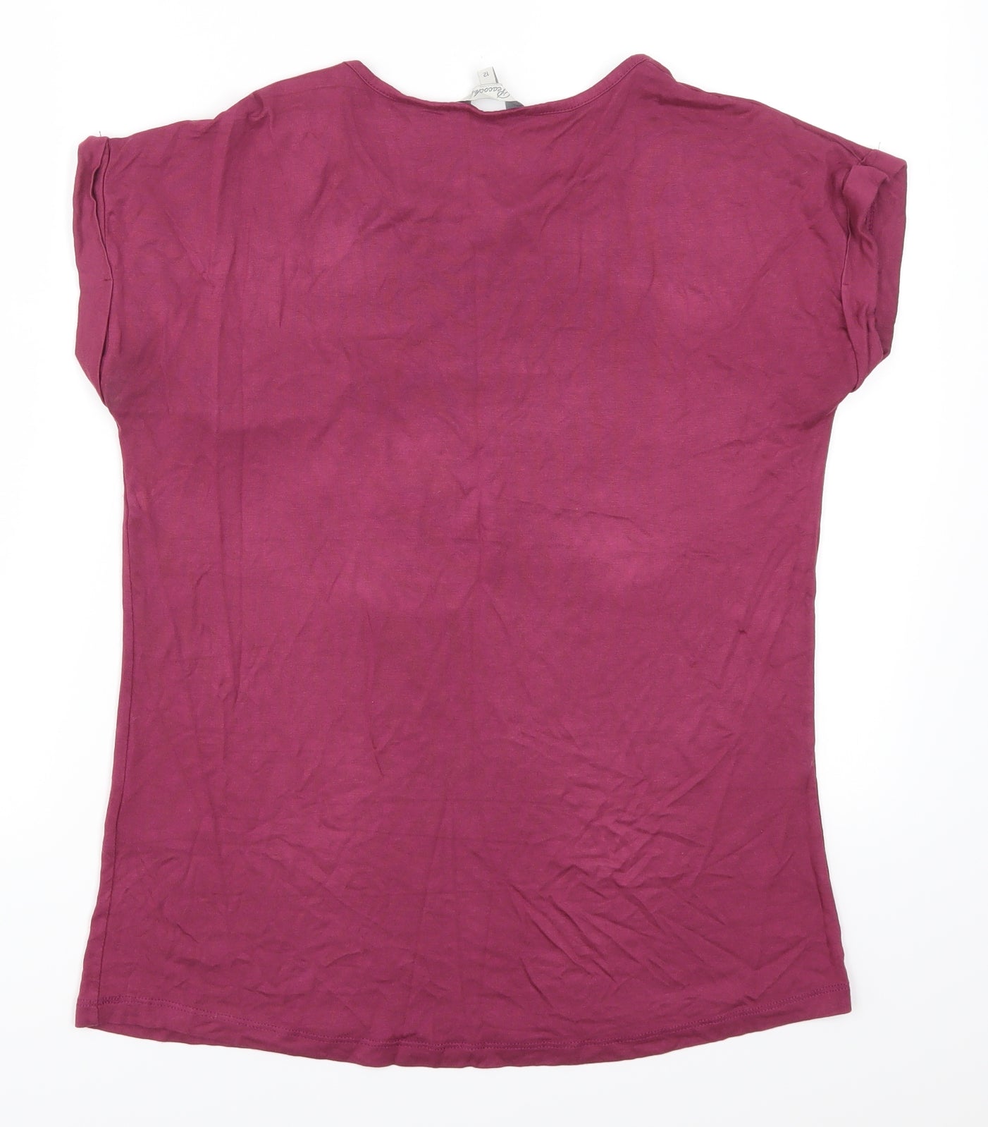 Peacocks Womens Pink   Basic T-Shirt Size 12