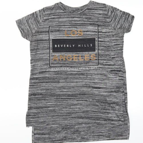 Atmosphere Womens Grey   Basic T-Shirt Size 12  - Los Angeles Beverly Hills
