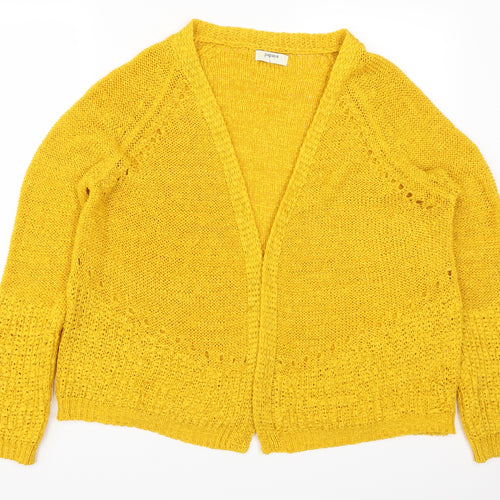 Papaya Womens Yellow   Cardigan Jumper Size L