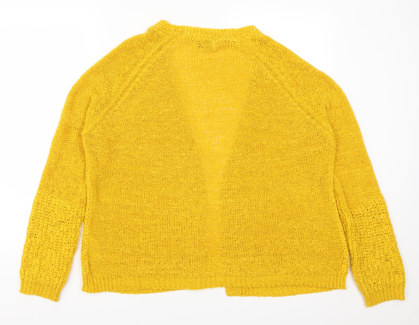 Papaya Womens Yellow   Cardigan Jumper Size L