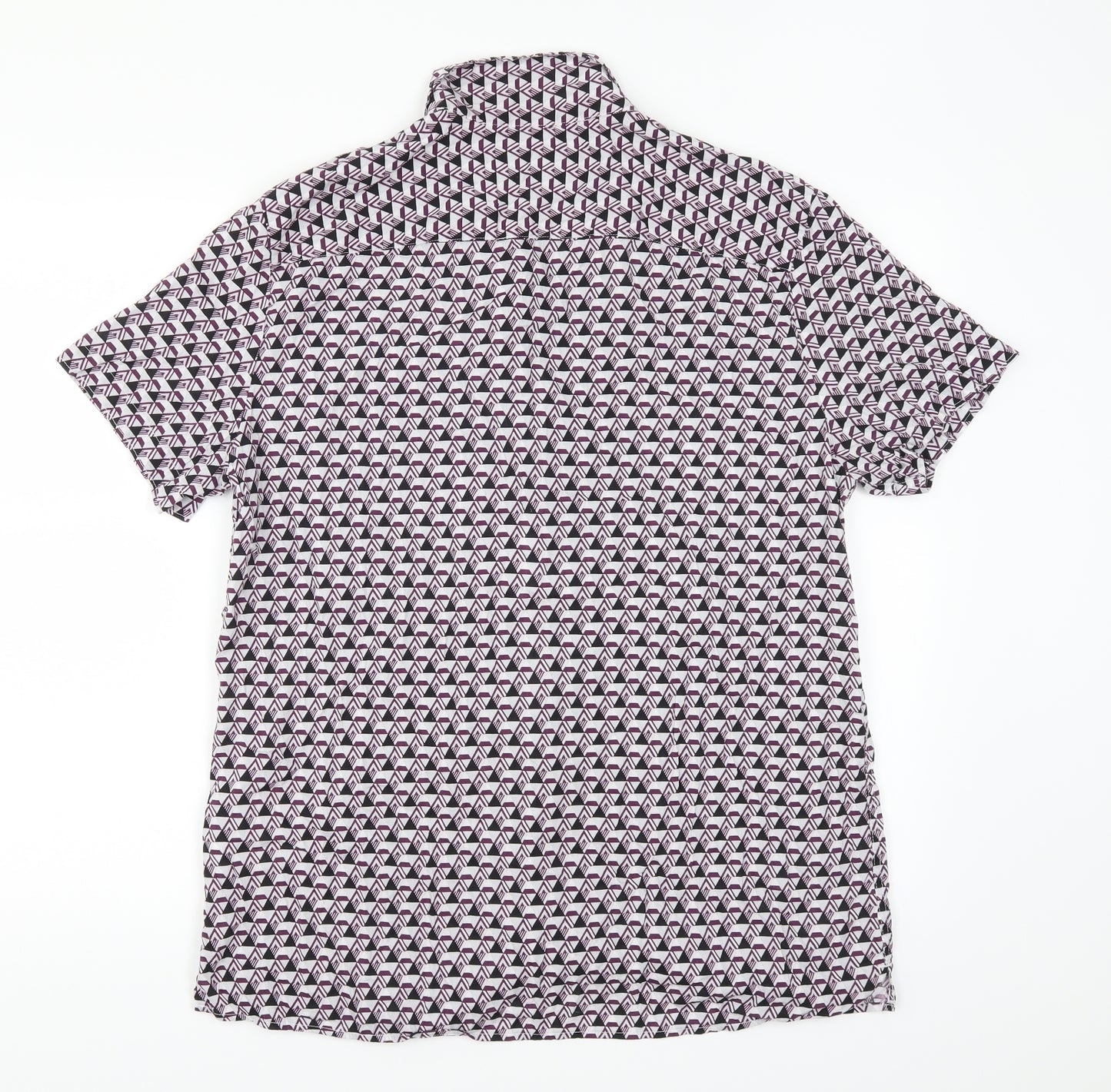 Red Herring Mens  Geometric   Button-Up Size L