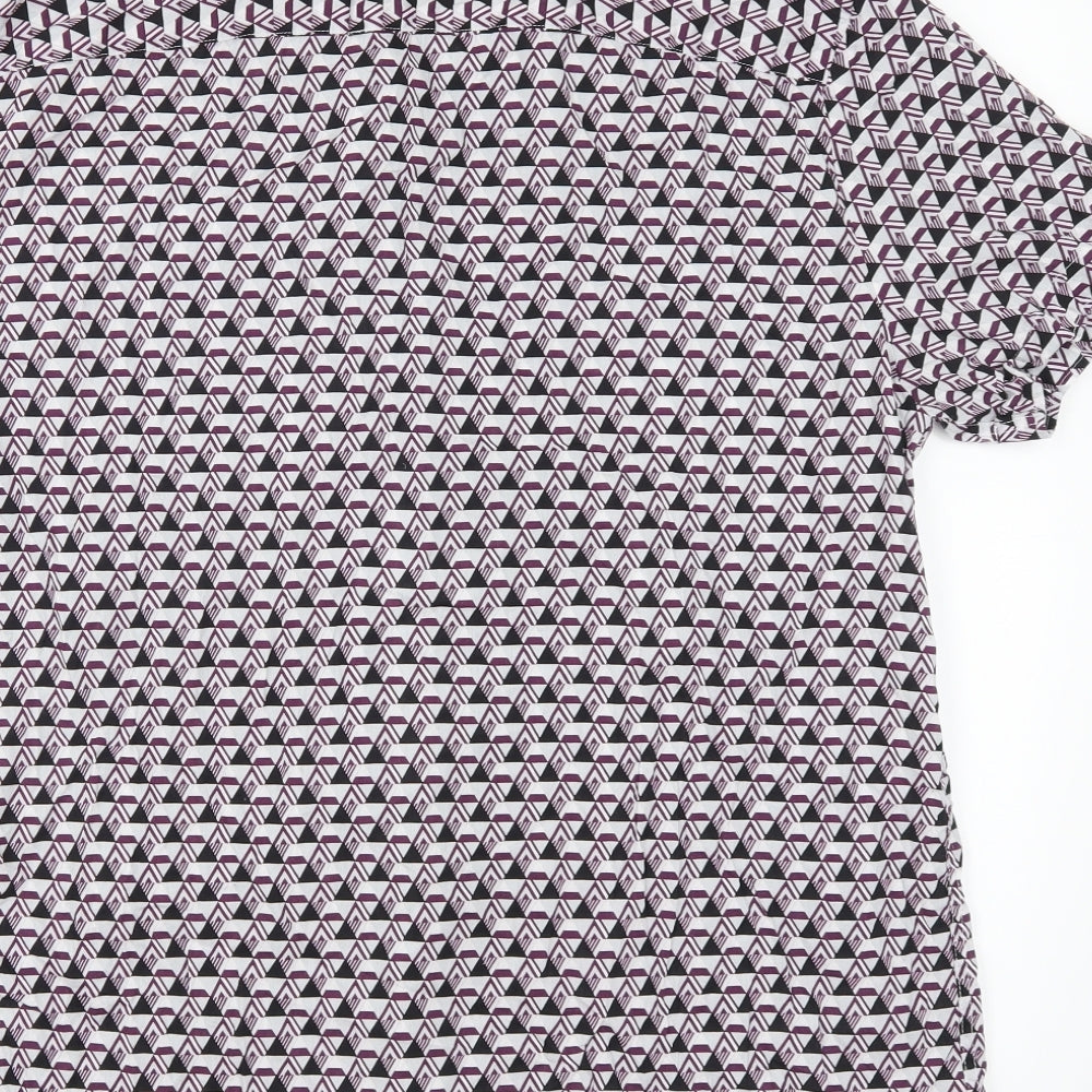 Red Herring Mens  Geometric   Button-Up Size L