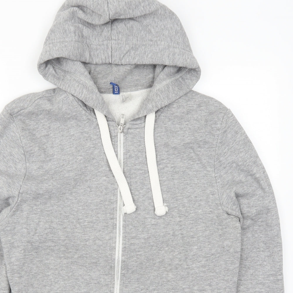 H&M Mens Grey   Full Zip Hoodie Size S