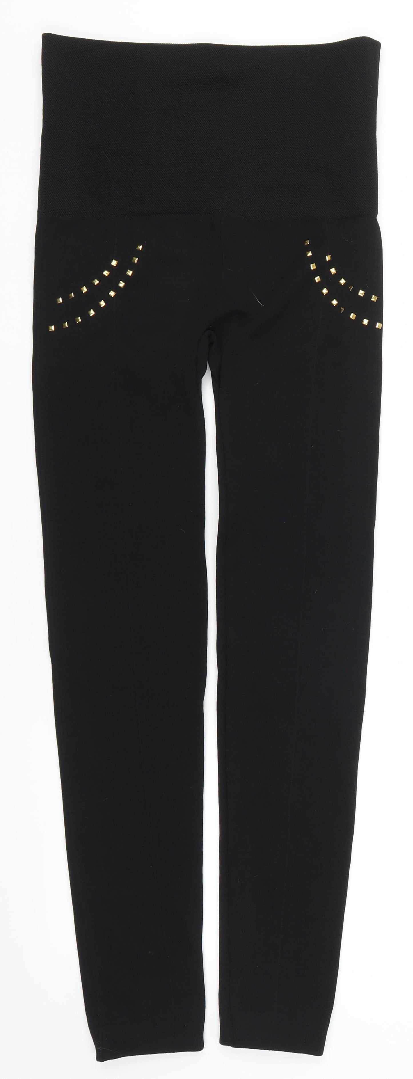 Hollywood Pants Womens Black   Carrot Leggings Size L L28 in